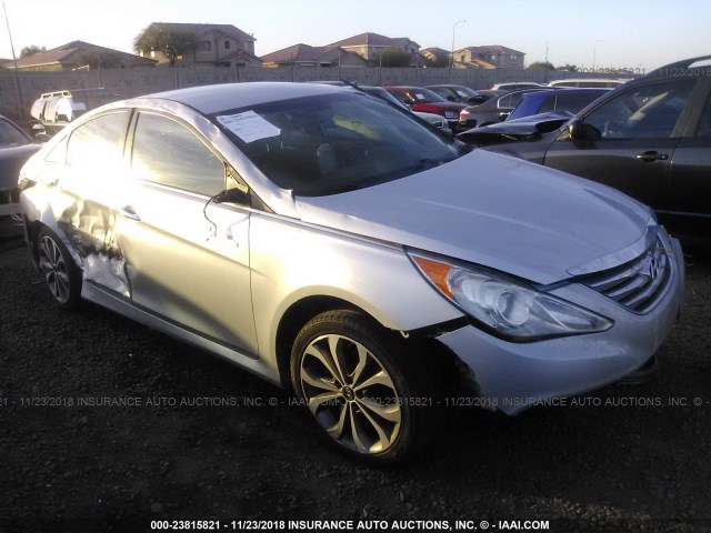 5NPEC4AC1EH816416 - 2014 HYUNDAI SONATA SE/LIMITED SILVER photo 1