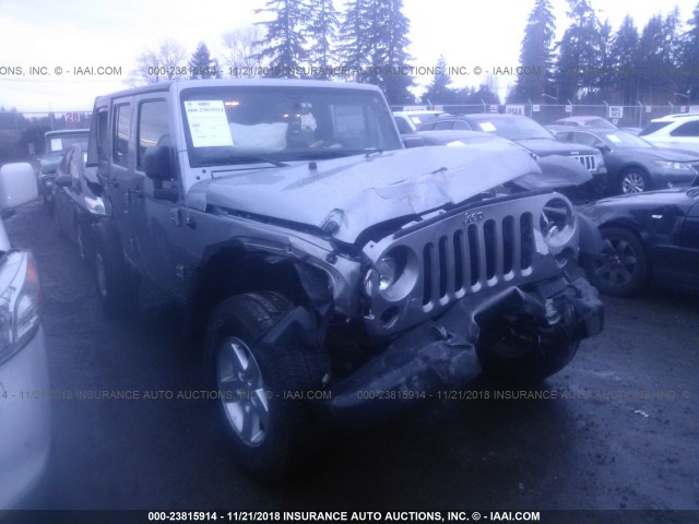 1C4BJWDG3JL804955 - 2018 JEEP WRANGLER UNLIMITED SPORT SILVER photo 1