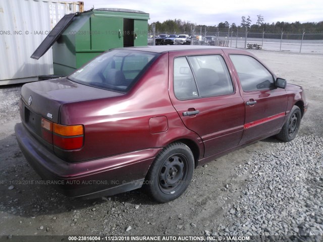 3VWRA81H8WM221694 - 1998 VOLKSWAGEN JETTA GL BURGUNDY photo 4