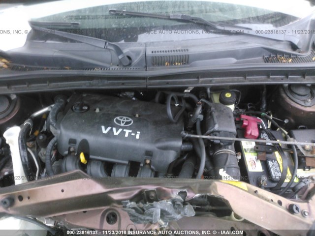 JTLKT324X64125594 - 2006 TOYOTA SCION XB Bənövşəyi foto 10