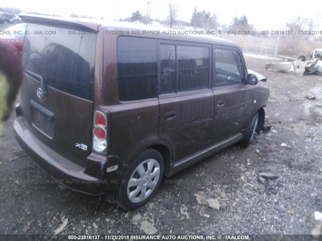 JTLKT324X64125594 - 2006 TOYOTA SCION XB Bənövşəyi foto 4