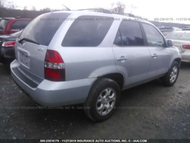 2HNYD186X2H531754 - 2002 ACURA MDX TOURING SILVER photo 4