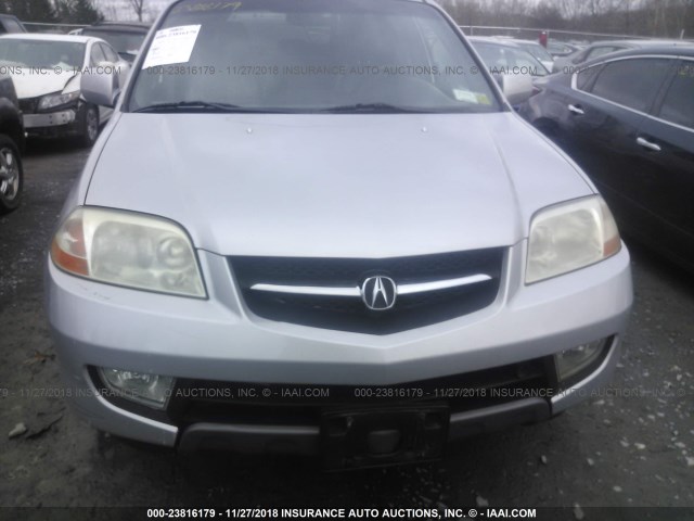 2HNYD186X2H531754 - 2002 ACURA MDX TOURING SILVER photo 6