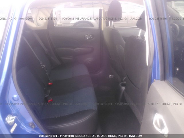 3N1CE2CP8FL370145 - 2015 NISSAN VERSA NOTE S/S PLUS/SV/SL/SR BLUE photo 8