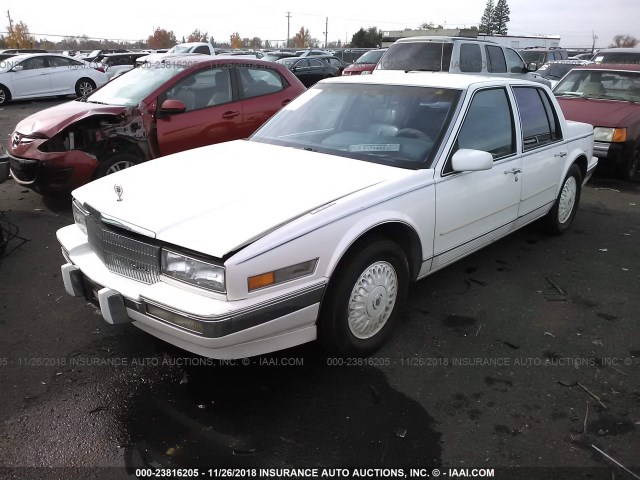 1G6KS5156KU818924 - 1989 CADILLAC SEVILLE WHITE photo 2