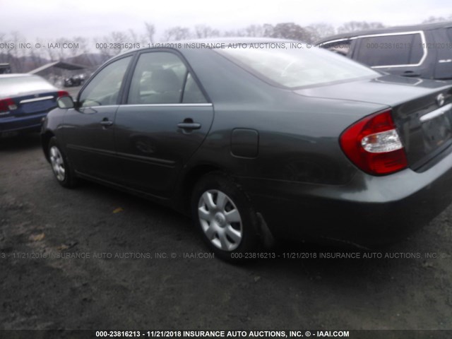 4T1BE32K14U293685 - 2004 TOYOTA CAMRY LE/XLE/SE GREEN photo 3