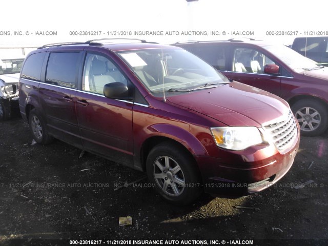 2A4RR2D15AR436792 - 2010 CHRYSLER TOWN & COUNTRY LX MAROON photo 1