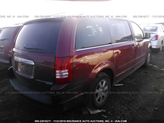 2A4RR2D15AR436792 - 2010 CHRYSLER TOWN & COUNTRY LX MAROON photo 4