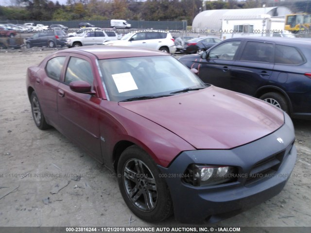 2B3KA43G16H527959 - 2006 DODGE CHARGER SE/SXT RED photo 1