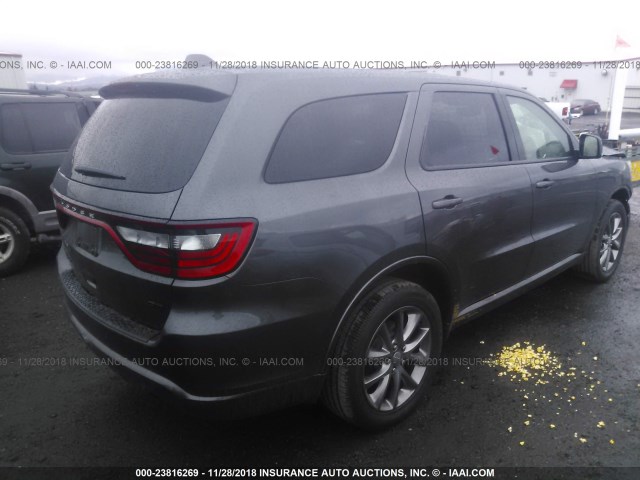 1C4RDJDG8HC724831 - 2017 DODGE DURANGO GT GRAY photo 4