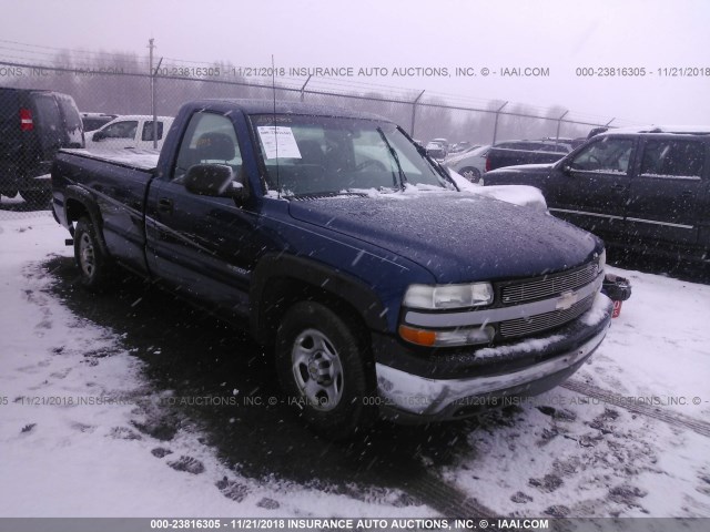 1GCEC14W21Z269132 - 2001 CHEVROLET SILVERADO C1500 BLUE photo 1