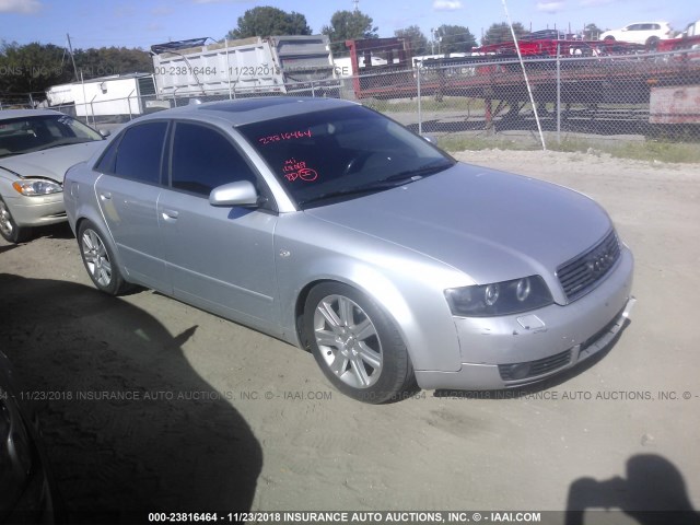 WAULC68E54A218634 - 2004 AUDI A4 1.8T QUATTRO SILVER photo 1