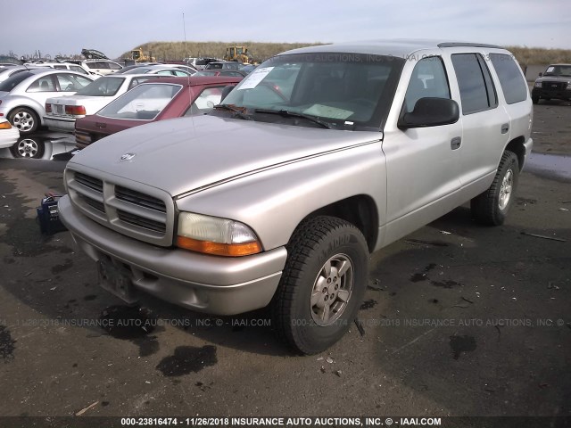 1B4HS38N02F175442 - 2002 DODGE DURANGO SPORT/SXT Champagne photo 2