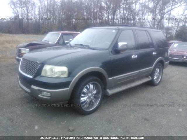 1FMPU18L54LA61867 - 2004 FORD EXPEDITION EDDIE BAUER GREEN photo 2