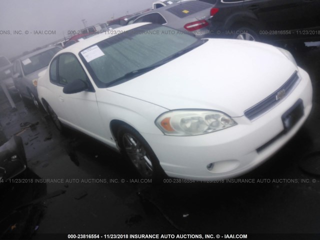 2G1WK151069335021 - 2006 CHEVROLET MONTE CARLO LT WHITE photo 1