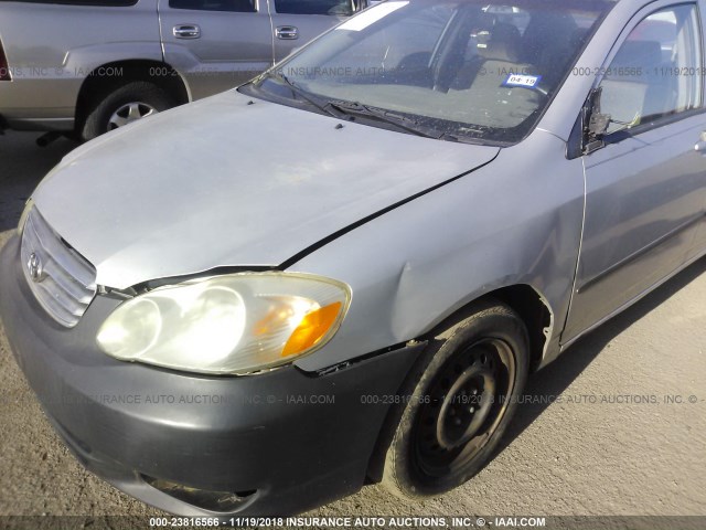 1NXBR32E64Z235943 - 2004 TOYOTA COROLLA CE/LE/S GRAY photo 6