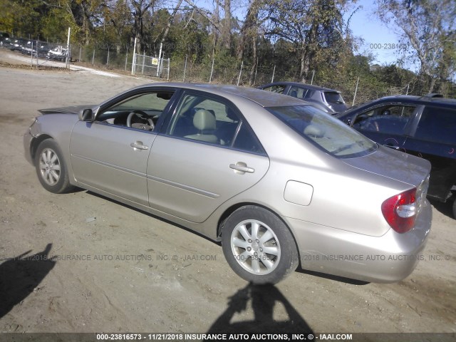 4T1BF32K73U040477 - 2003 TOYOTA CAMRY LE/XLE/SE GOLD photo 3