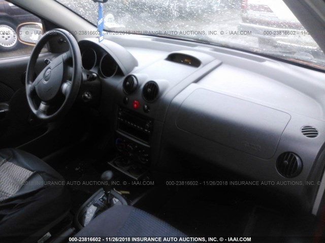 KL1TD66666B517632 - 2006 CHEVROLET AVEO LS ORANGE photo 5
