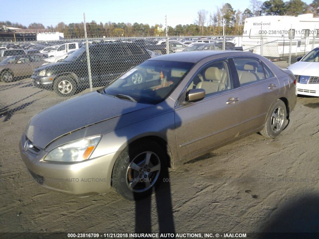 JHMCN364X5C005222 - 2005 HONDA ACCORD HYBRID GOLD photo 2