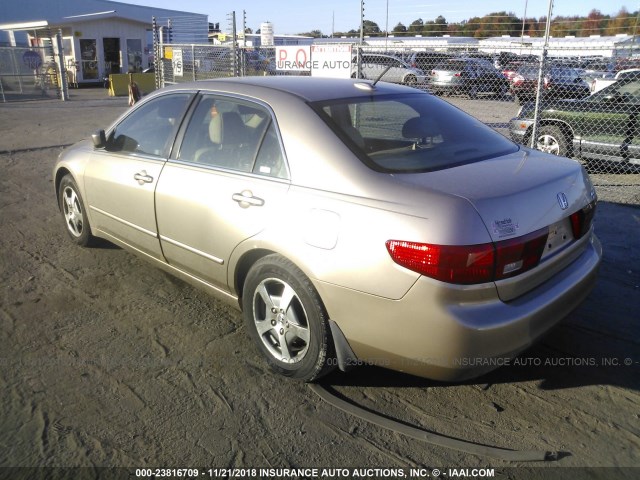 JHMCN364X5C005222 - 2005 HONDA ACCORD HYBRID GOLD photo 3