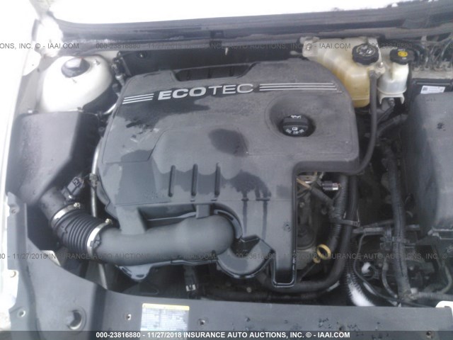 1G1ZE5EB9AF131998 - 2010 CHEVROLET MALIBU LTZ თეთრი ფოტო 10