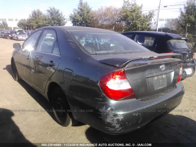 4T1BE32K03U684518 - 2003 TOYOTA CAMRY LE/XLE/SE GREEN photo 3