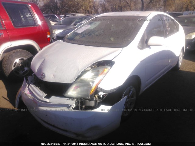 JTDKB20U487771470 - 2008 TOYOTA PRIUS WHITE photo 2