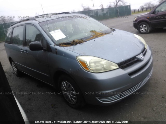 5TDZA23C35S245532 - 2005 TOYOTA SIENNA CE/LE Light Blue photo 1