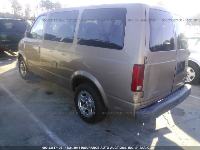 1GKDM19X34B500454 - 2004 GMC SAFARI XT BEIGE photo 3