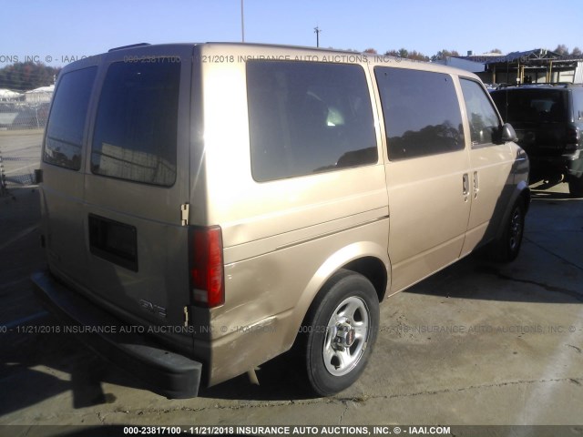 1GKDM19X34B500454 - 2004 GMC SAFARI XT BEIGE photo 4