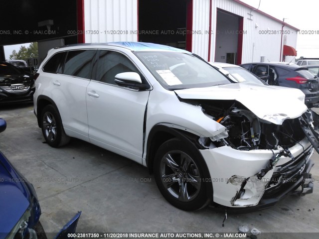 5TDDZRFH3HS449013 - 2017 TOYOTA HIGHLANDER LIMITED/LTD PLATINUM WHITE photo 1