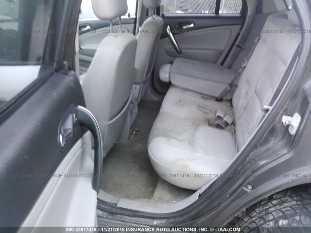 5GZCZ33D47S805452 - 2007 SATURN VUE SILVER photo 8