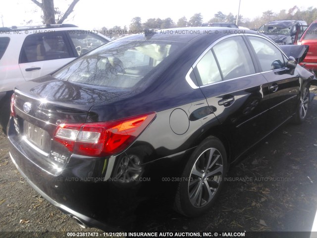 4S3BNEN67J3002414 - 2018 SUBARU LEGACY 3.6R LIMITED BLACK photo 4