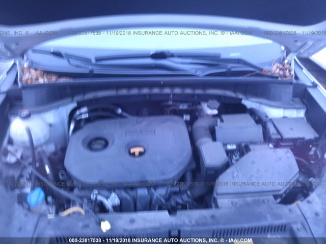 KM8J3CA48GU211413 - 2016 HYUNDAI TUCSON LIMITED/SPORT AND ECO/SE SILVER photo 10