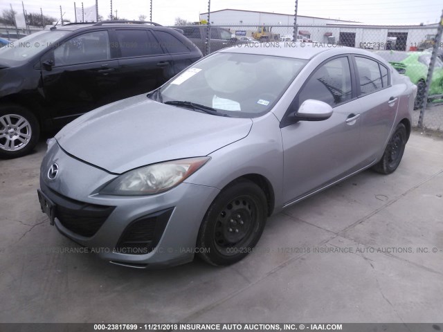 JM1BL1UF6B1383086 - 2011 MAZDA 3 I SILVER photo 2