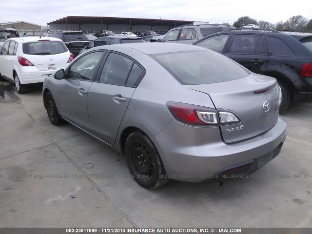 JM1BL1UF6B1383086 - 2011 MAZDA 3 I SILVER photo 3