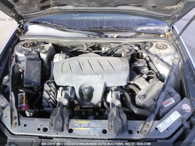 2G2WP522651311398 - 2005 PONTIAC GRAND PRIX წითელი ფოტო 10