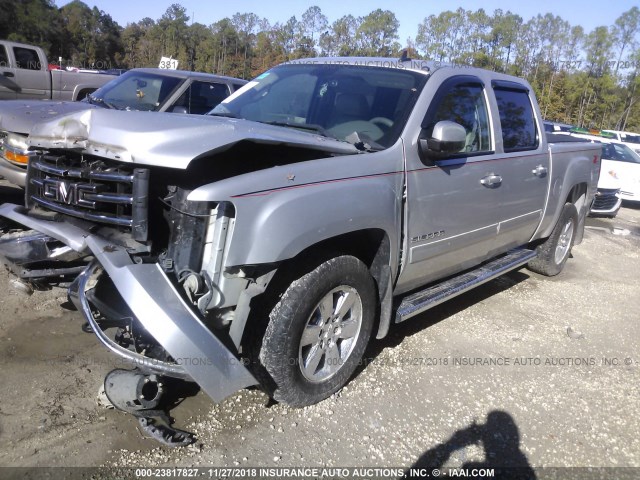 3GTP2WE71CG252924 - 2012 GMC SIERRA K1500 SLT SILVER photo 2