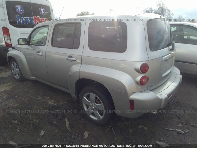 3GNDA13DX7S583934 - 2007 CHEVROLET HHR LS SILVER photo 3