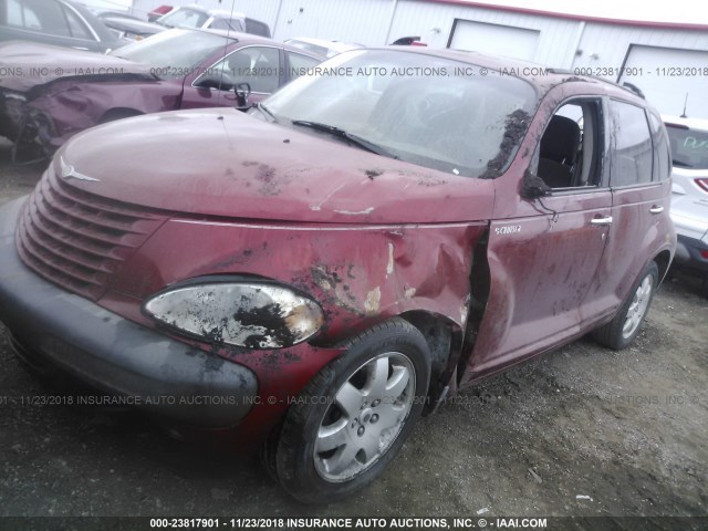 3C8FY58B72T201369 - 2002 CHRYSLER PT CRUISER TOURING BURGUNDY photo 2