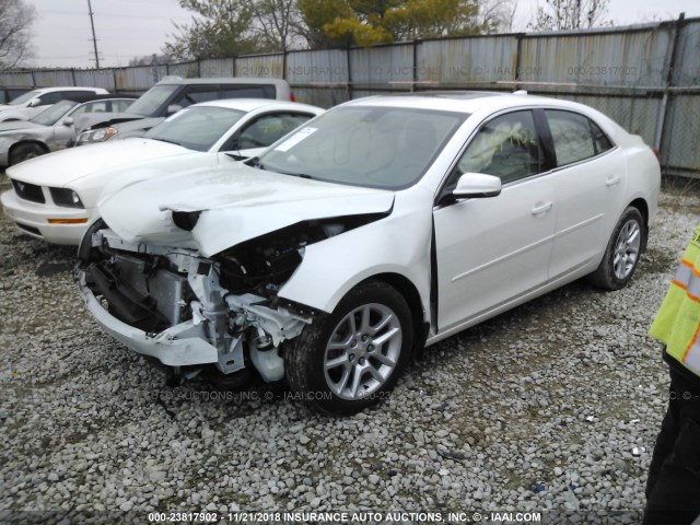 1G11C5SL1FU151780 - 2015 CHEVROLET MALIBU 1LT WHITE photo 2