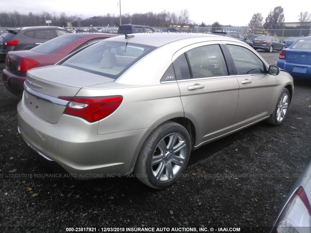 1C3CCBAB8DN639918 - 2013 CHRYSLER 200 LX GOLD photo 4