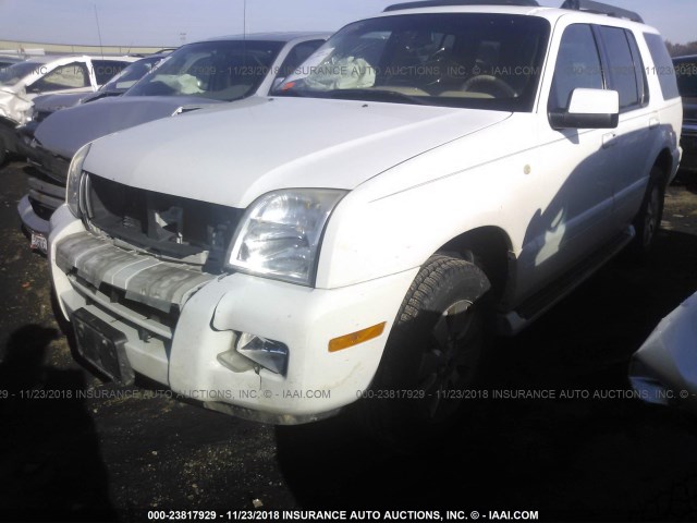 4M2EU47E46UJ06417 - 2006 MERCURY MOUNTAINEER LUXURY WHITE photo 2