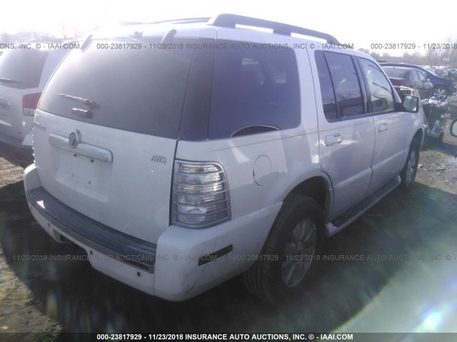 4M2EU47E46UJ06417 - 2006 MERCURY MOUNTAINEER LUXURY WHITE photo 4