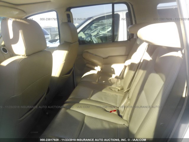 4M2EU47E46UJ06417 - 2006 MERCURY MOUNTAINEER LUXURY WHITE photo 8