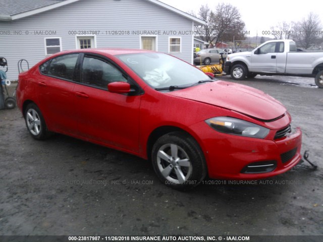 1C3CDFBAXGD660323 - 2016 DODGE DART SXT RED photo 1