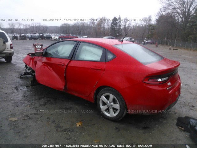 1C3CDFBAXGD660323 - 2016 DODGE DART SXT RED photo 3