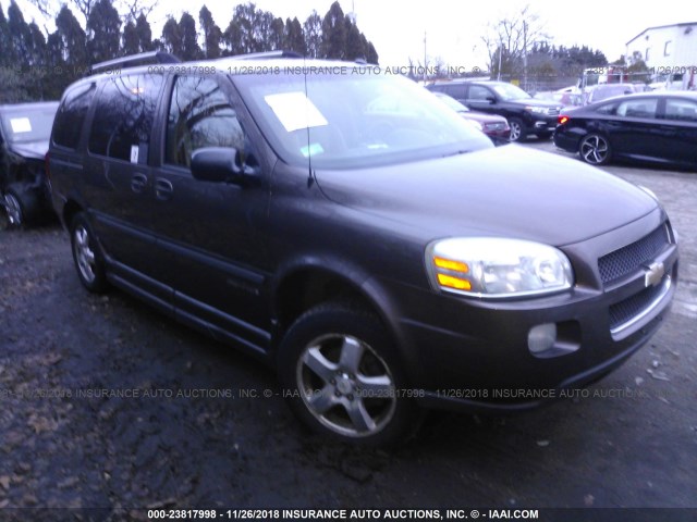 1GBDV131X7D176607 - 2007 CHEVROLET UPLANDER INCOMPLETE BROWN photo 1