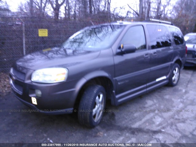 1GBDV131X7D176607 - 2007 CHEVROLET UPLANDER INCOMPLETE BROWN photo 2