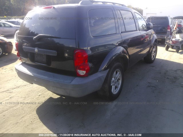 1D8HD38KX8F116489 - 2008 DODGE DURANGO SXT BLACK photo 4